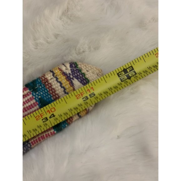 Buffalo Leather Belt 30 Medium Tapestry Tribal Ethnic Brown - Picture 6 of 6